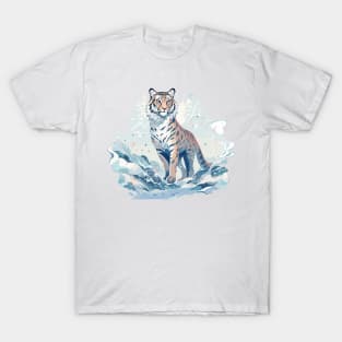 Tiger in Winter Wonderland T-Shirt